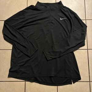 Nike Dri-FIT Men's 3XL Black Quarter-Zip Lightweight Jacket